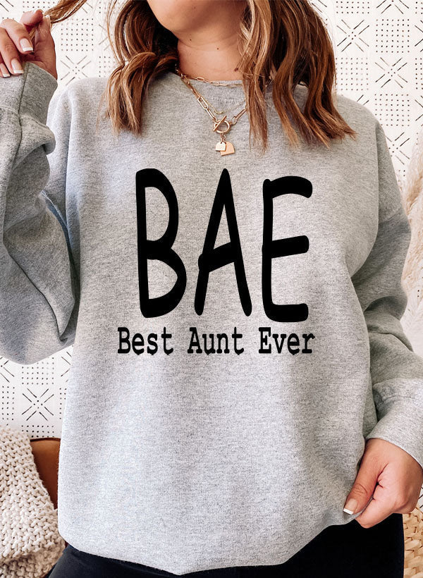 BAE Best Aunt Ever Sweat Shirt-5