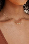 Gold Tiny Mama Script Necklace-0