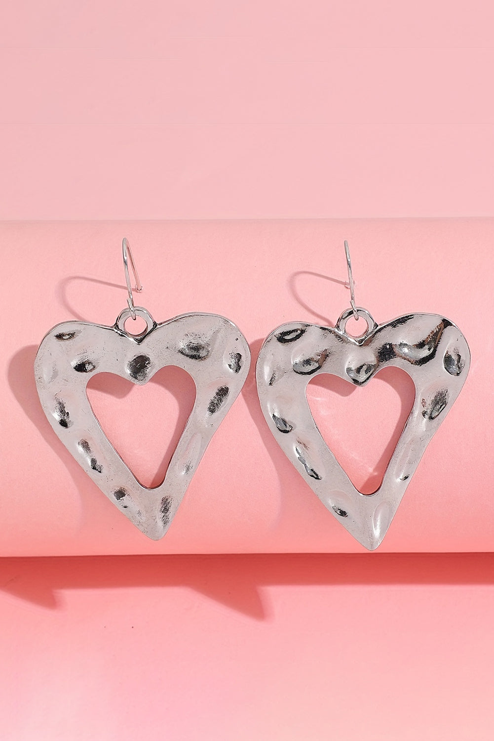 Hollowed Heart Shape Earrings-2
