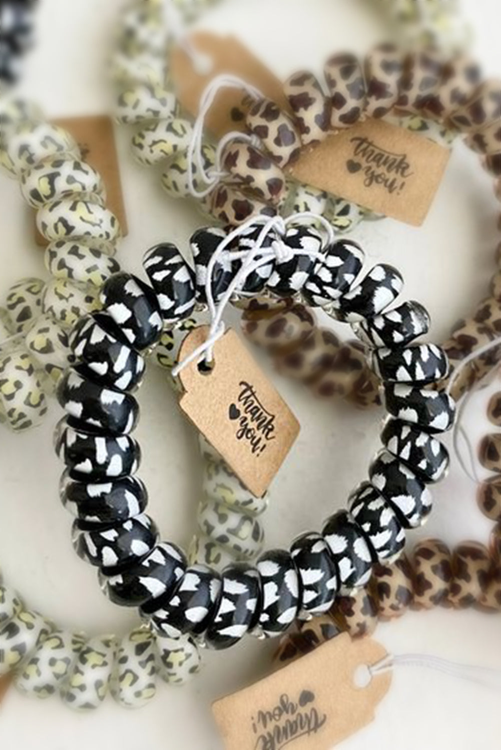 3PCS Leopard Printed Telephone Wire Hair Loop-3