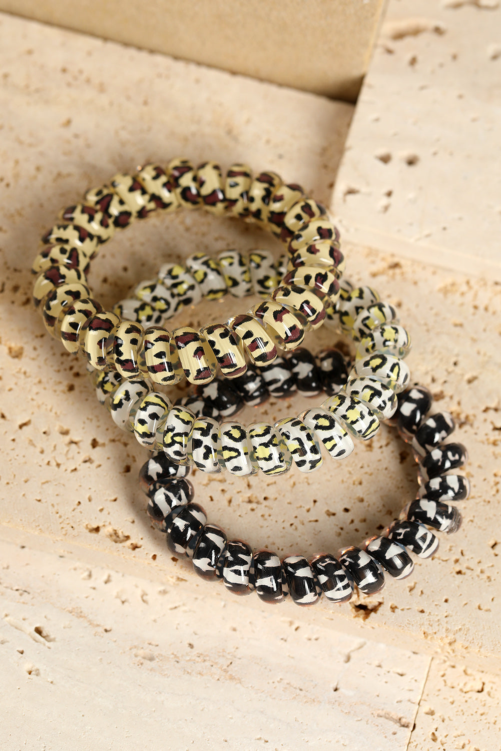 3PCS Leopard Printed Telephone Wire Hair Loop-1