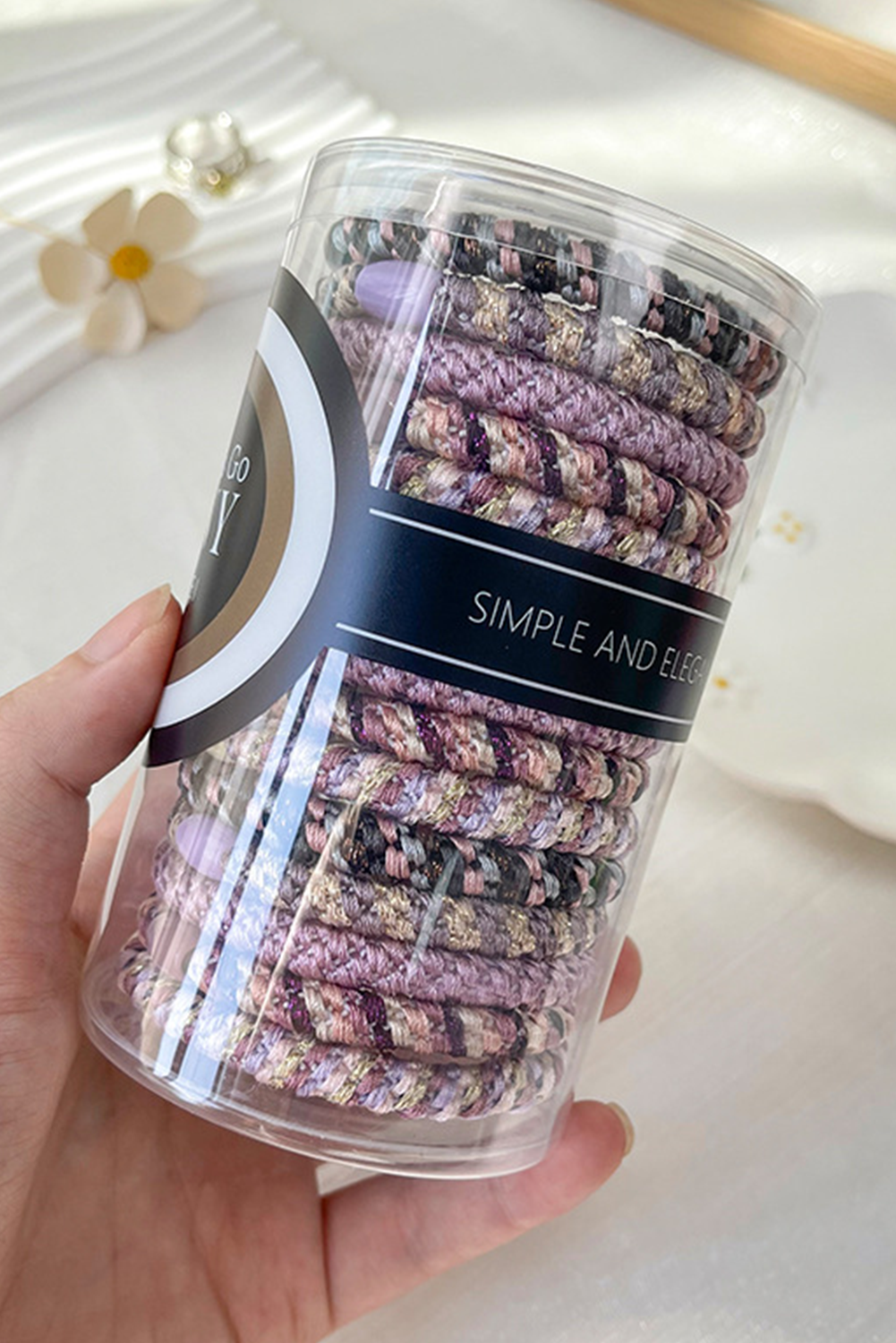 15 pcs Elastic Braided Hair Tie-1