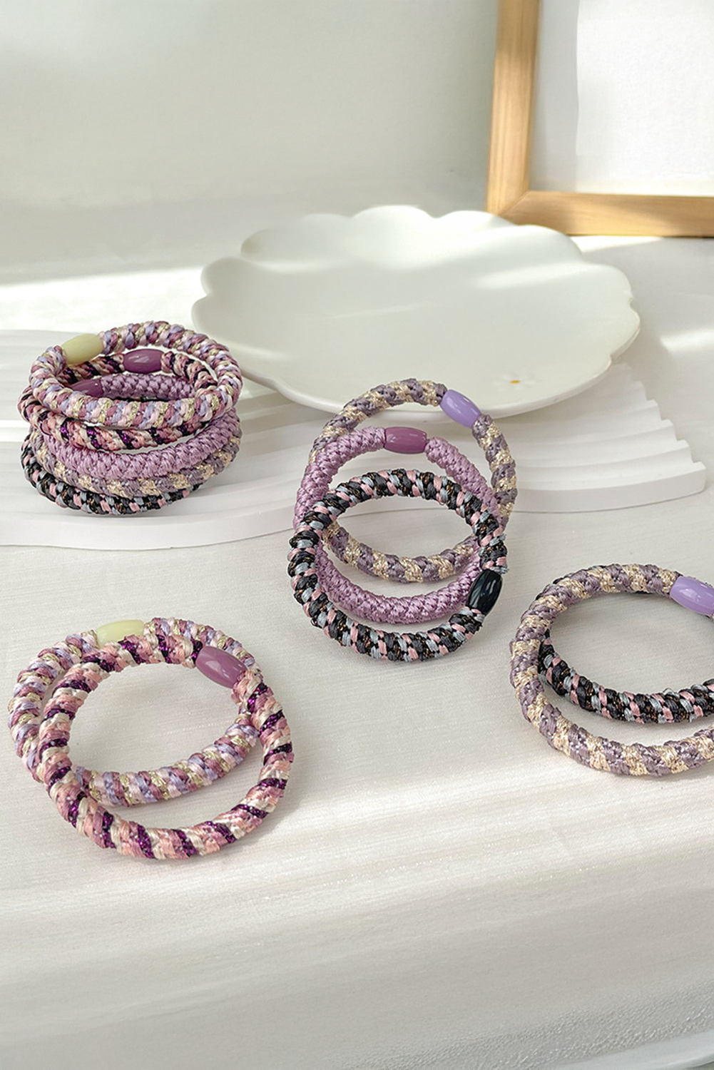 15 pcs Elastic Braided Hair Tie-0