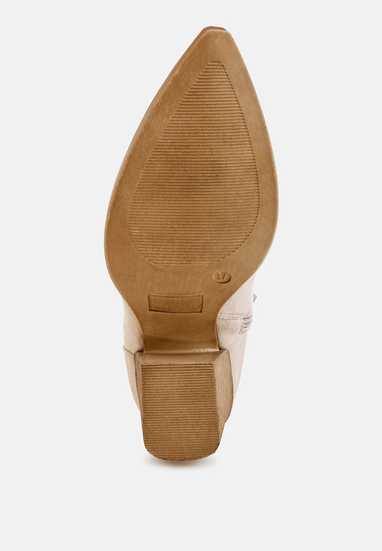 Bimmy Woven Pointy Western Boots-4