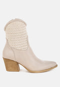 Bimmy Woven Pointy Western Boots-0