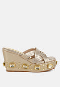 Blistronic Chunky Diamante & Rhinestone Cut-Out Sandals-5