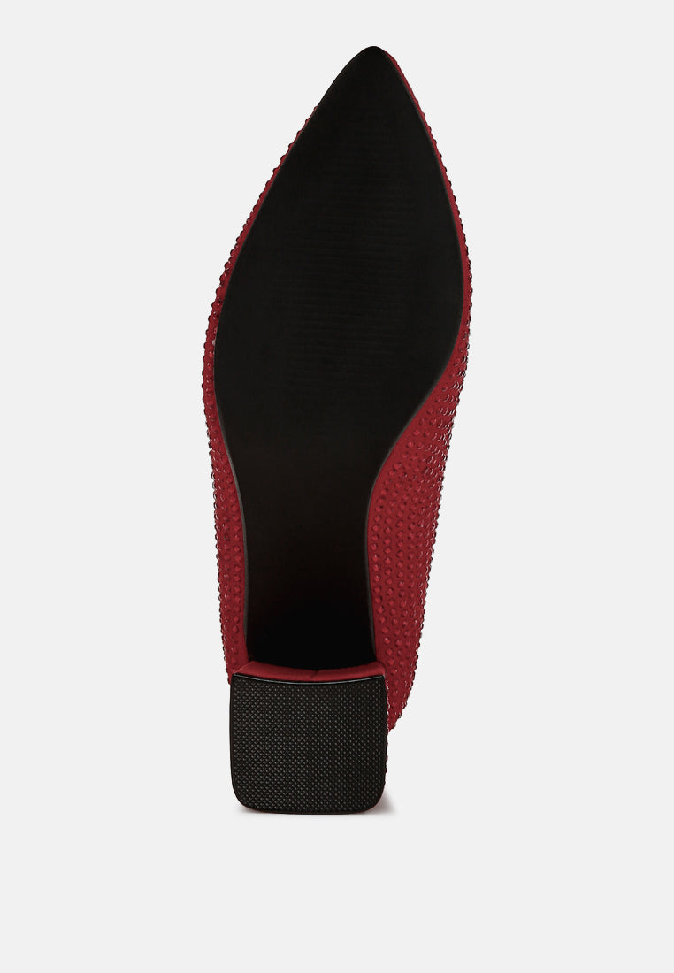 Caspia Rhinestones Embellished Pumps-4