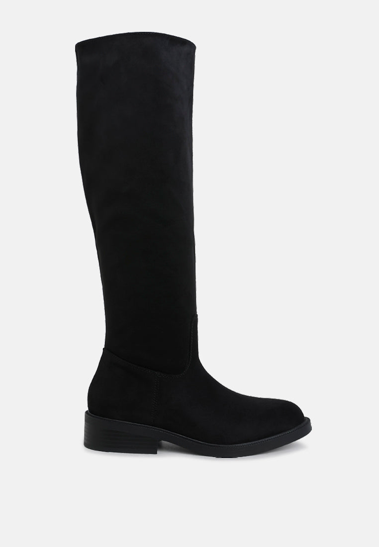 Chiru Round Toe Microfiber Calf Boots-5