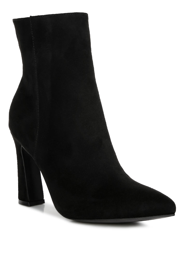Clubdate Block Heeled Ankle Boots-1