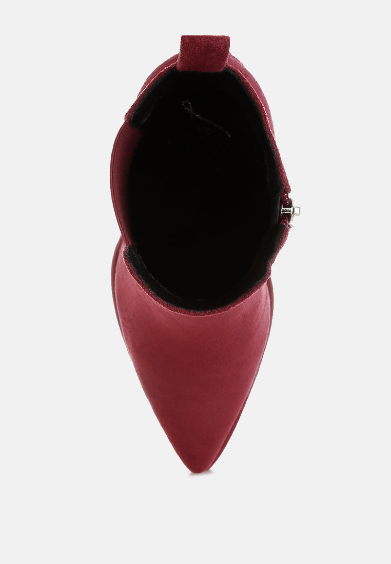 Dalton Studs Embellished High Ankle Boots-3