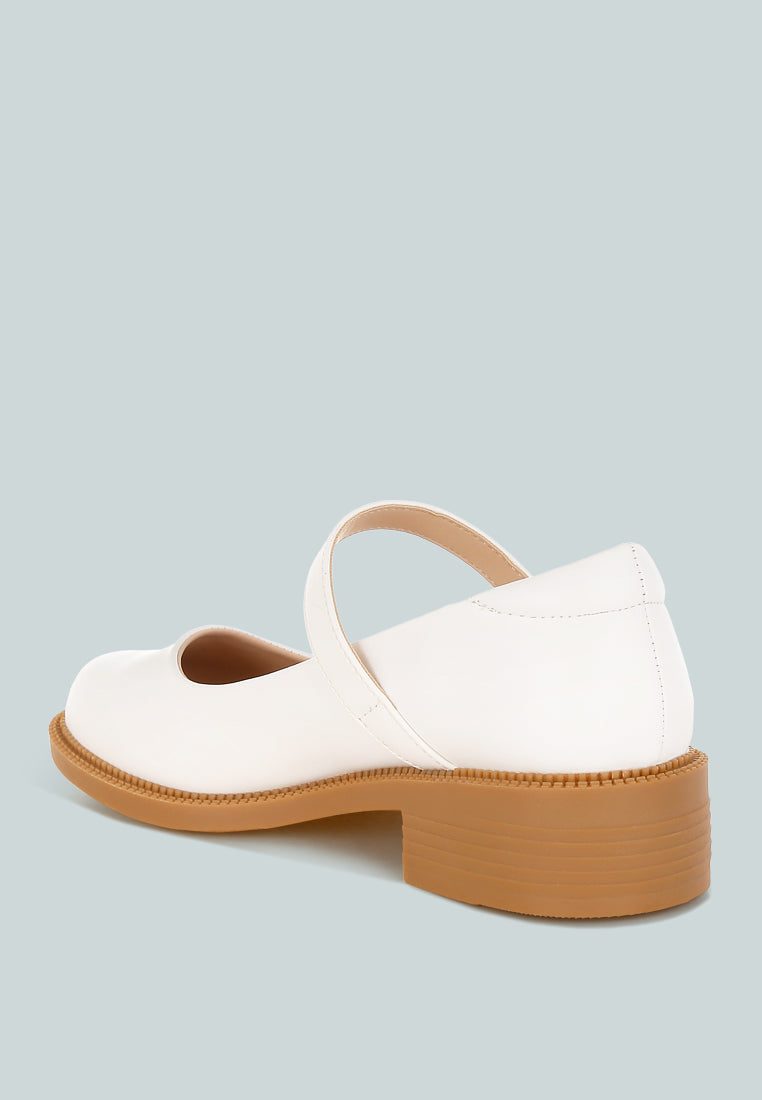 Ejeta  Faux Leather Mary Jane Shoes-2