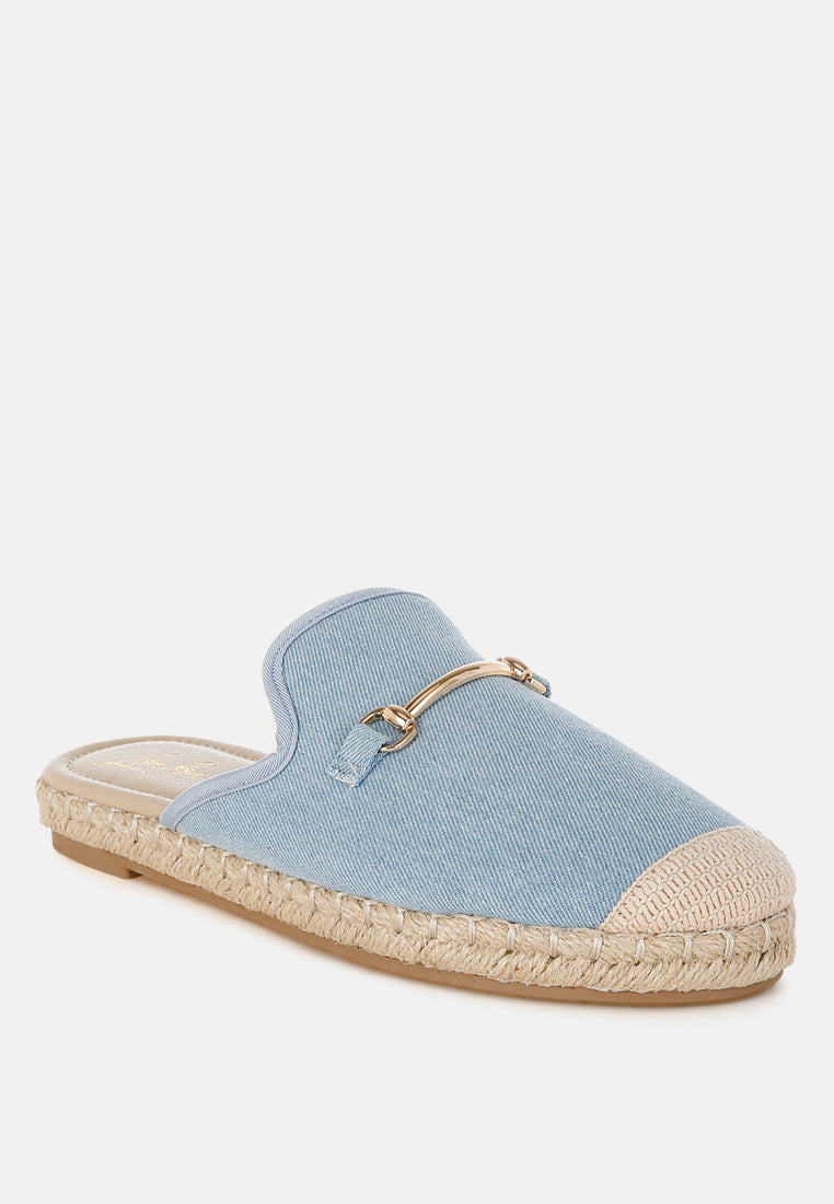 Midori Denim Slip-On Mules-1