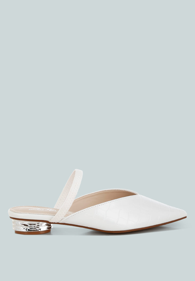 Renata Fantasy Heel Croco Mules-5