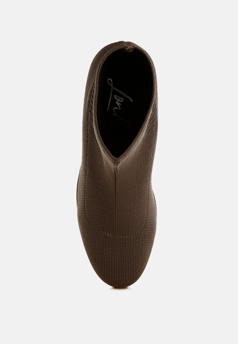 Rosamund Knitted Sock Boots-4