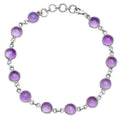 Natural Amethyst Cab - Brazil Bracelet B-1001 SDB5285-1