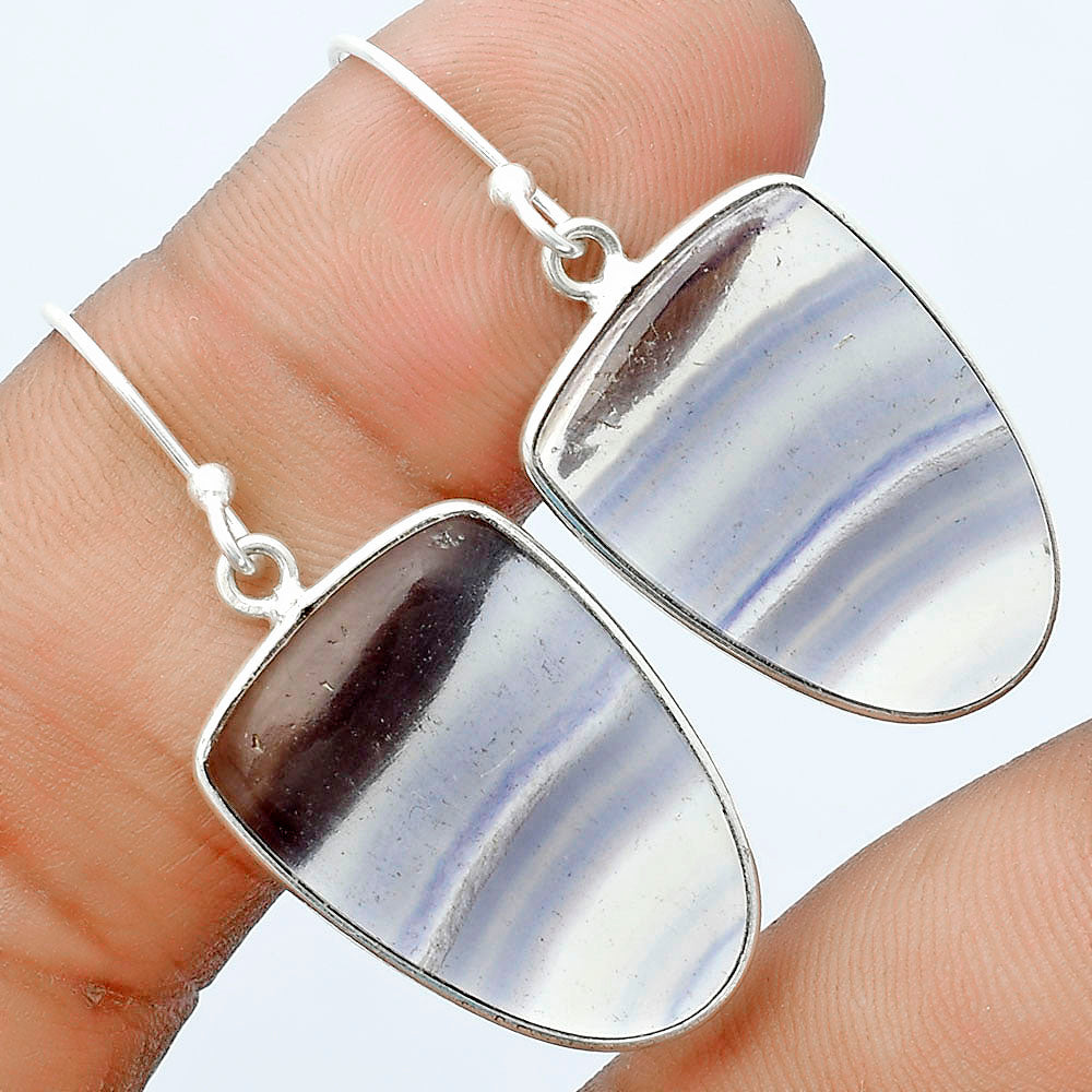 Natural Multi Fluorite Earrings E-1001 SDE58418-1