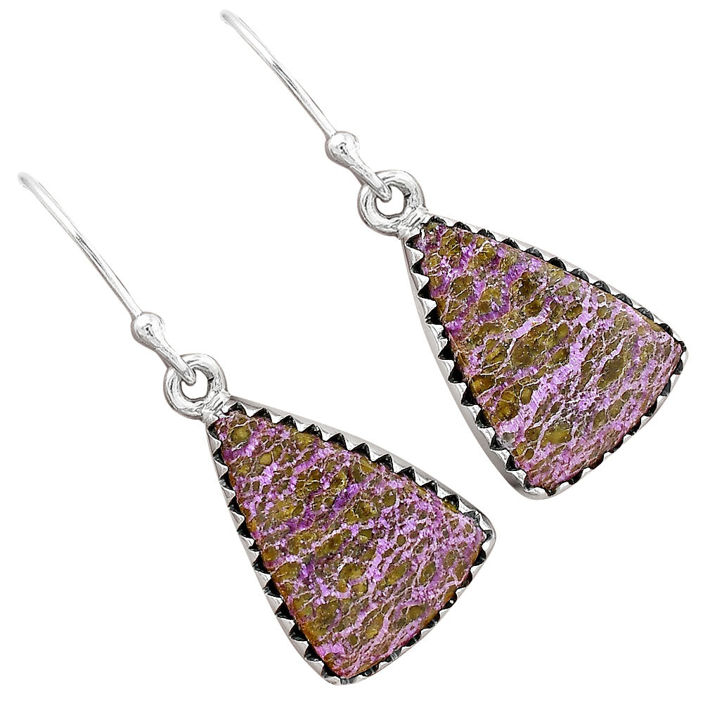 Natural Purpurite - South Africa Earrings E-1113 SDE87470-1