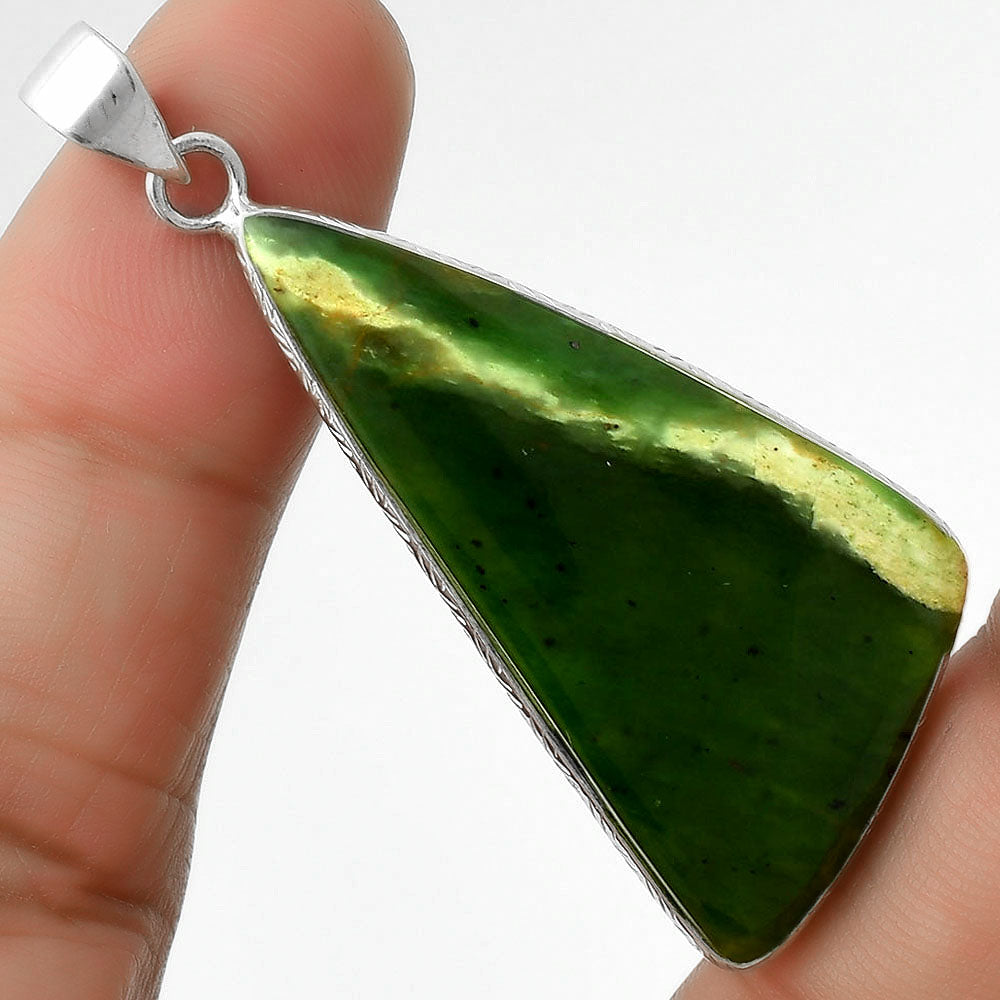 Natural Chrome Chalcedony Pendant P-1053 SDP111302-0