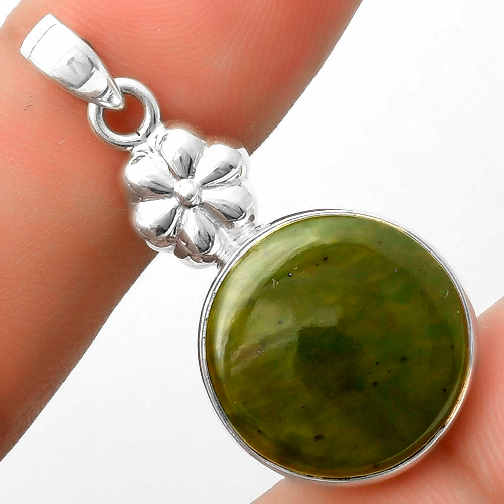 Natural Chrome Chalcedony Pendant P-1308 SDP117625-0