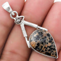 Russian Honey Dendrite Opal & Herkimer Diamond Pendant P-1600 SDP119562-0