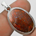 Natural Red Moss Agate Pendant P-1538 SDP121515-0