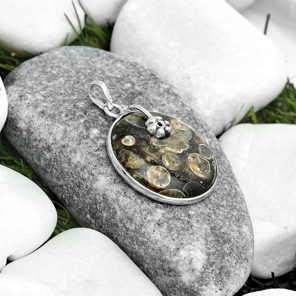 Natural Turtella Jasper - USA Pendant P-1700 SDP122567-1