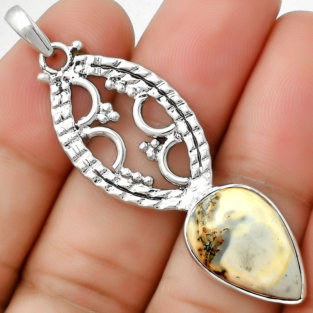 Natural Maligano Jasper - Indonesia Pendant P-1035 SDP125861-0