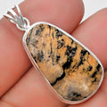 Natural Rose Plume Agate Pendant P-1050 SDP129722-0