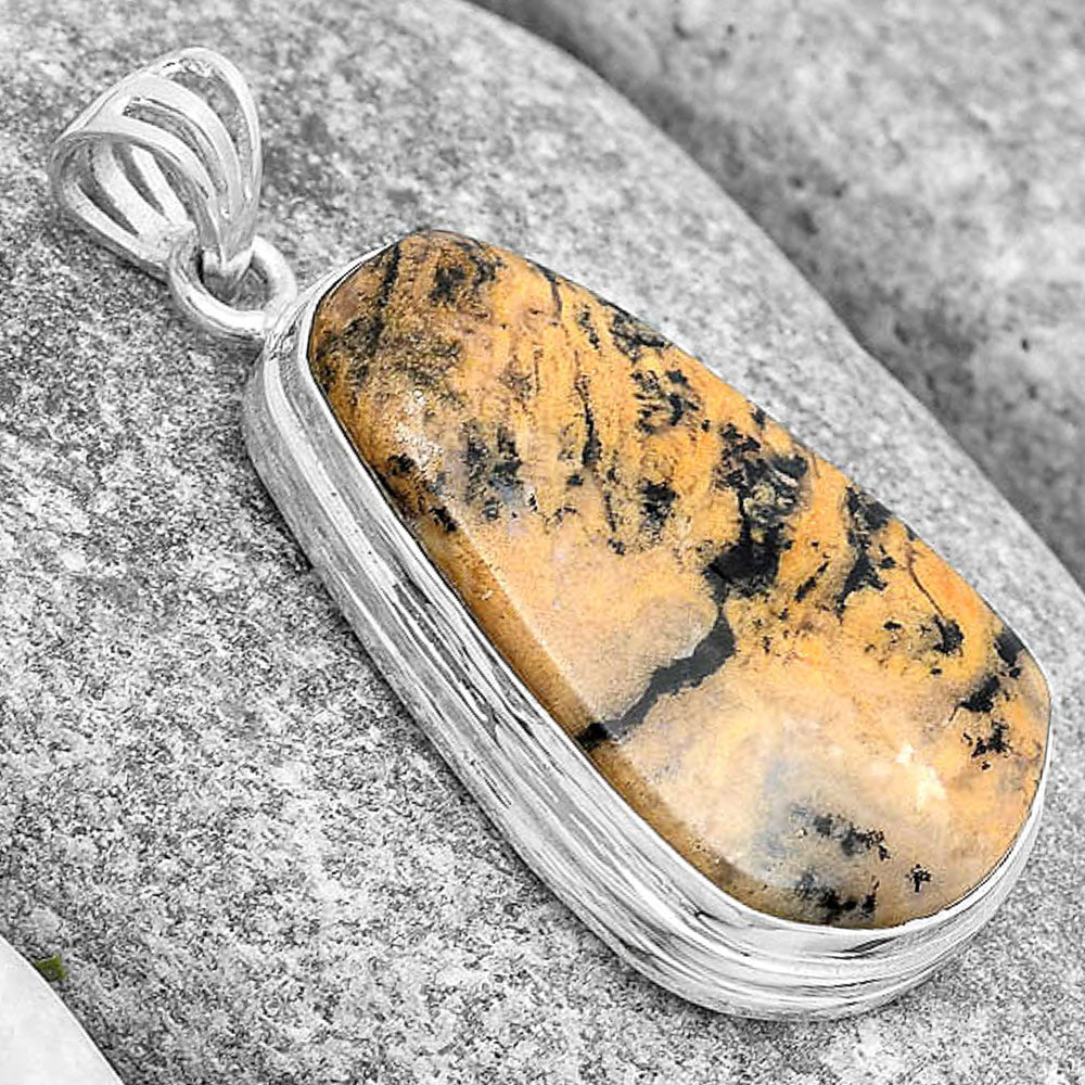 Natural Rose Plume Agate Pendant P-1050 SDP129722-2