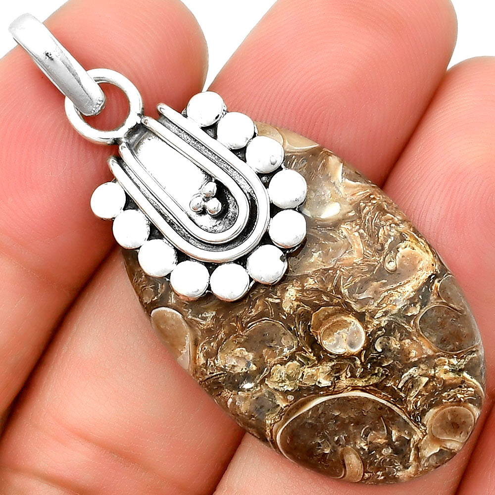 Natural Turtella Jasper - USA Pendant P-1599 SDP132493-0