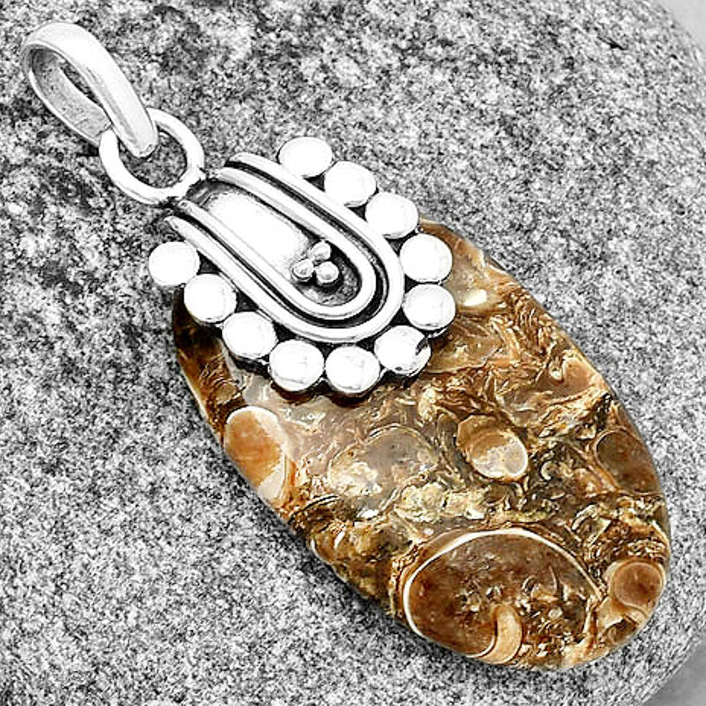 Natural Turtella Jasper - USA Pendant P-1599 SDP132493-2