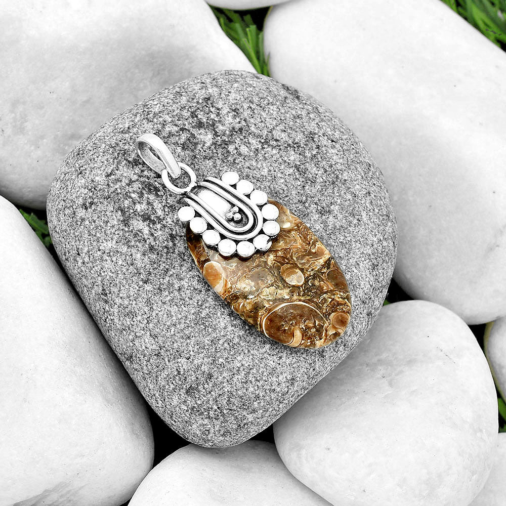Natural Turtella Jasper - USA Pendant P-1599 SDP132493-1