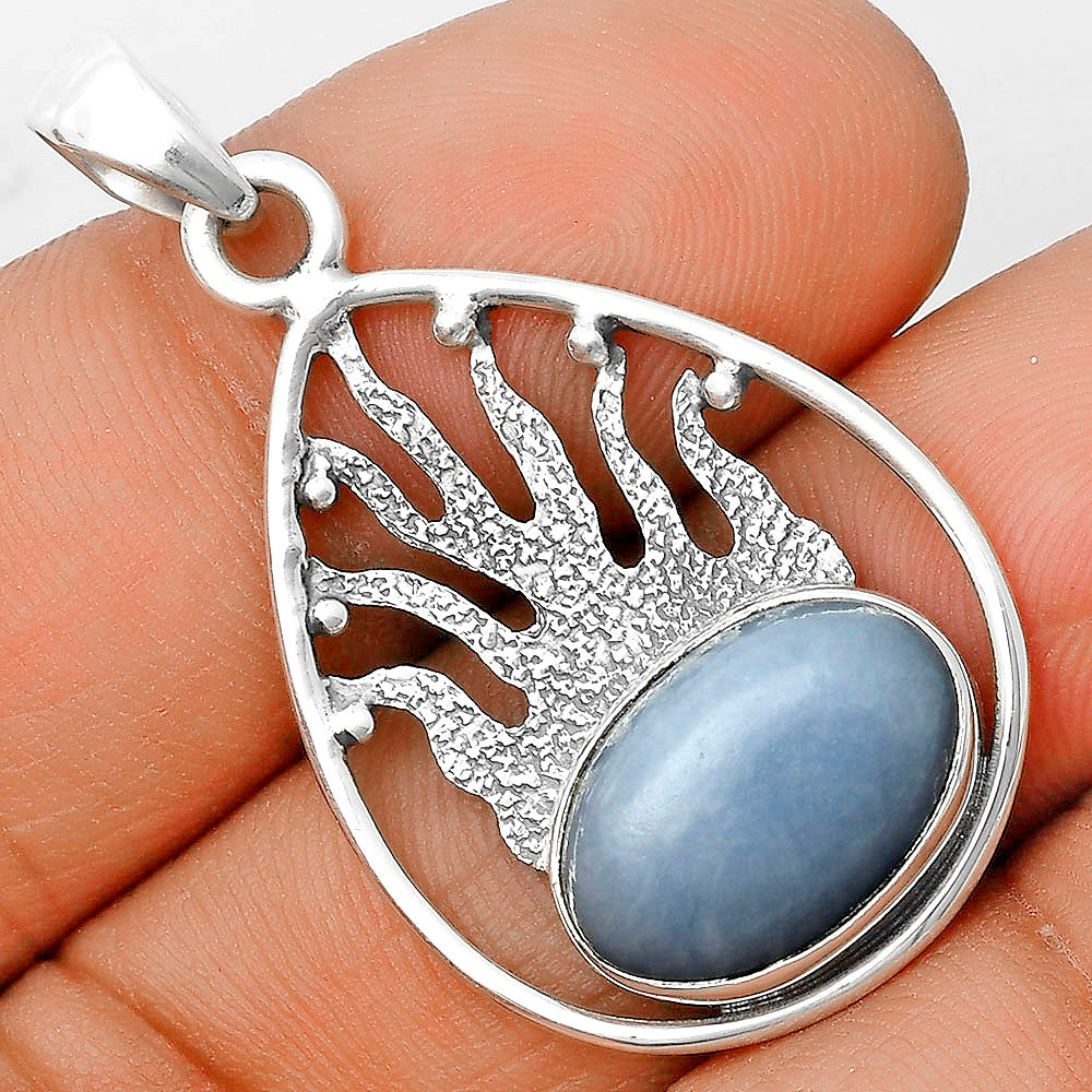 Natural Angelite Pendant P-1209 SDP136235-0