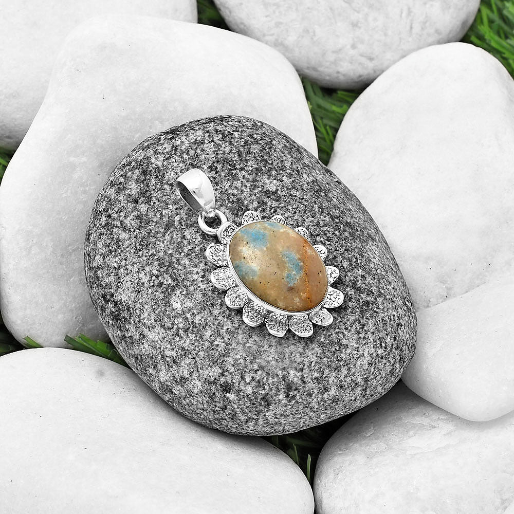 Natural Cavansite - India Pendant P-1205 SDP140360-1