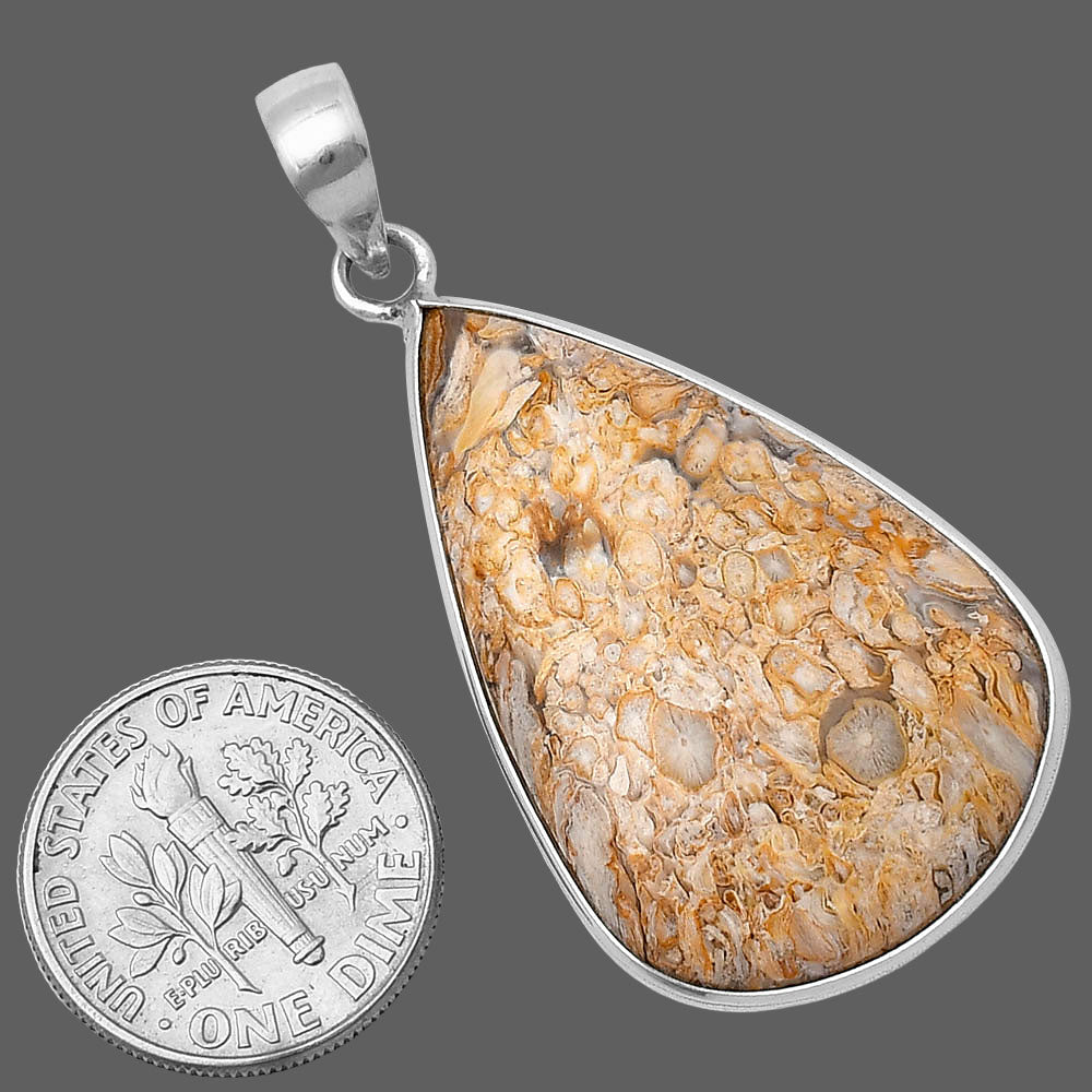 Natural Rock Calcy Pendant P-1001 SDP141819-2
