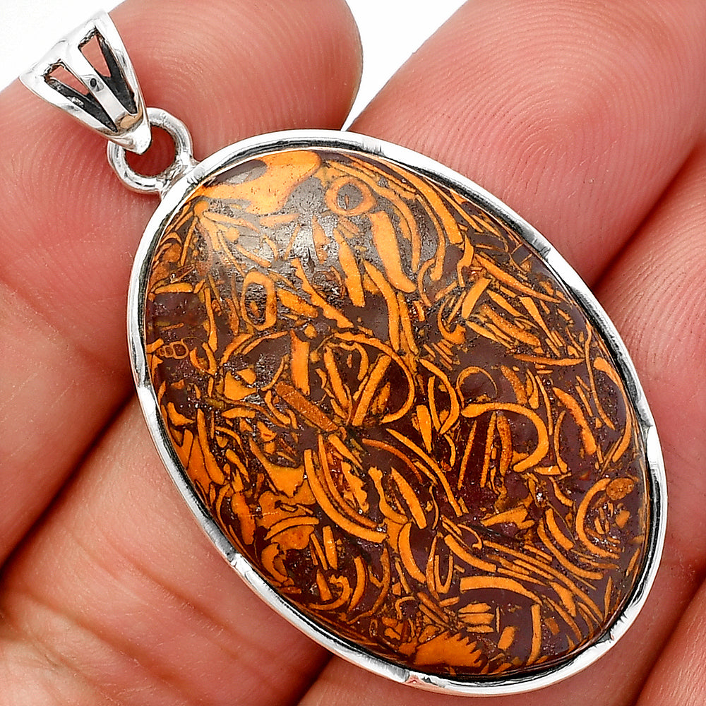 Natural Coquina Fossil Jasper - India Pendant P-1310 SDP146973-0