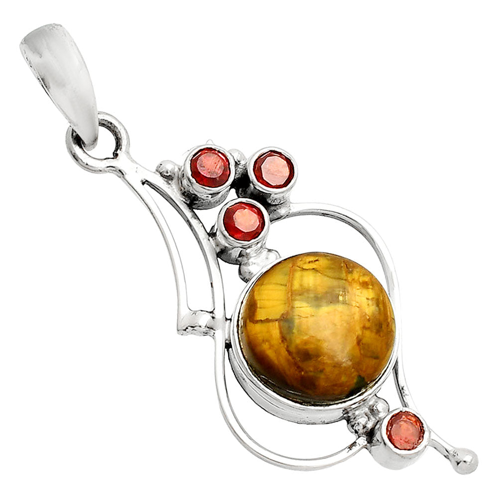 Natural Nellite & Garnet Pendant P-1037 SDP149596-1