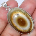 Yellow Botswana Eye Pendant P-1001 SDP154446-0