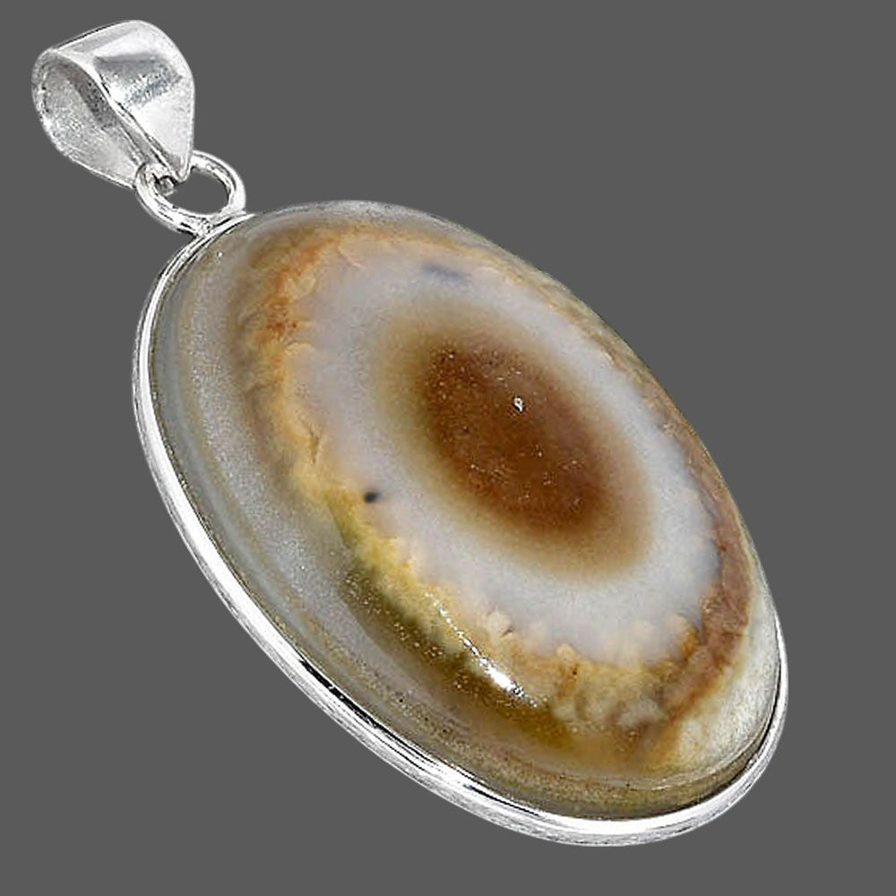 Yellow Botswana Eye Pendant P-1001 SDP154446-2