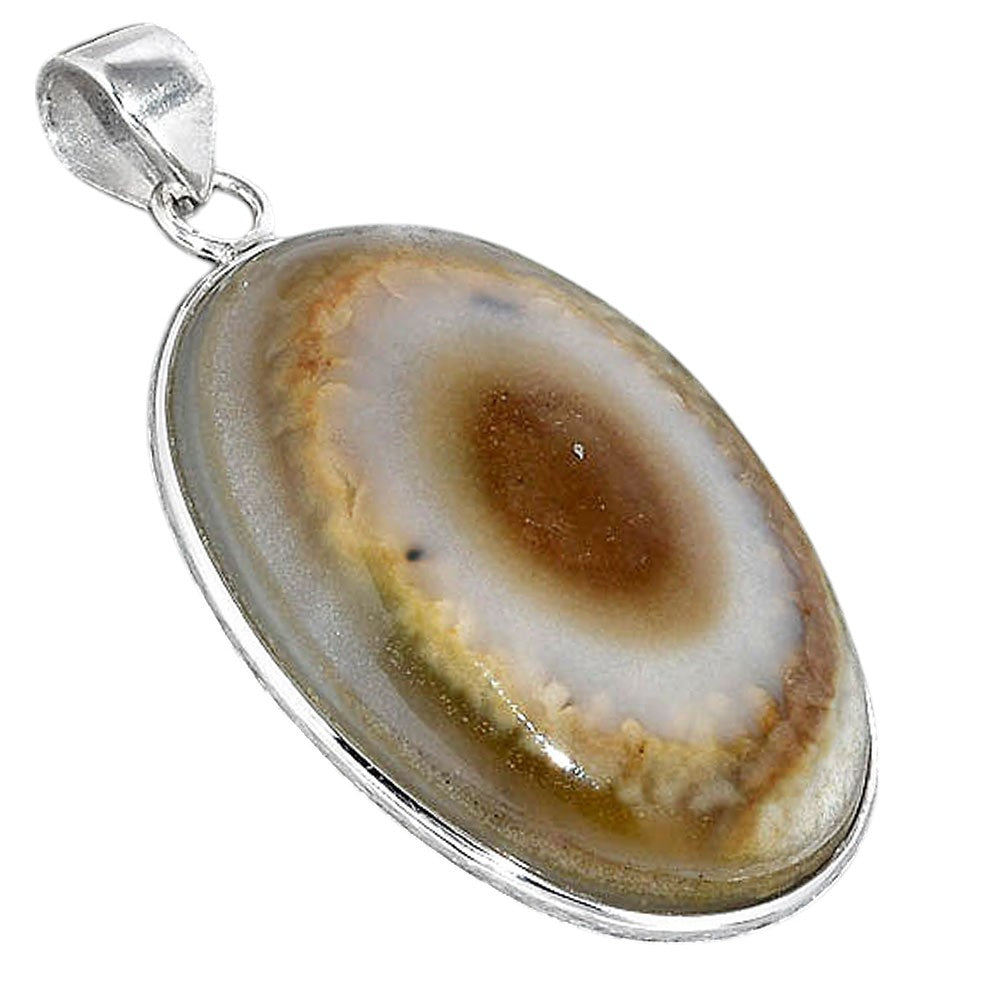 Yellow Botswana Eye Pendant P-1001 SDP154446-1