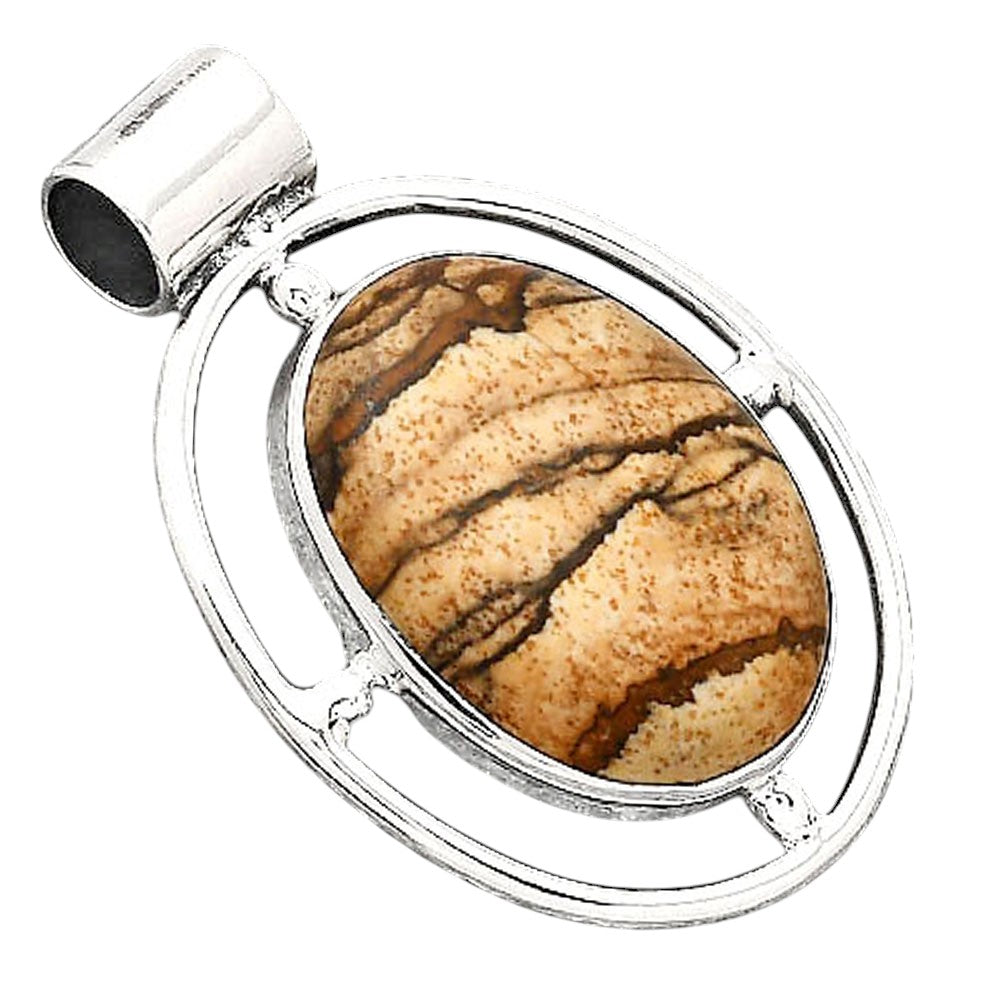 Natural Picture Jasper Pendant P-1488 SDP155059-1
