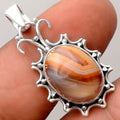 Natural Banded Onyx Pendant P-1249 SDP155785-0