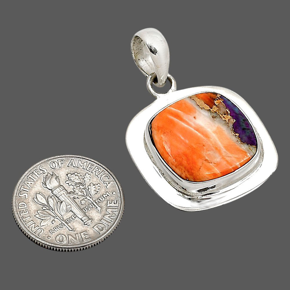 Spiny Oyster Turquoise Pendant P-1076 SDP158135-1