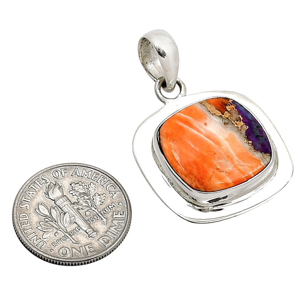 Spiny Oyster Turquoise Pendant P-1076 SDP158135-2