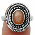 Natural Sunstone - Namibia Ring size-8 R-1097 SDR166210-0