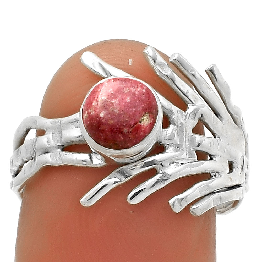 Natural Pink Thulite - Norway Ring size-8 R-1401 SDR175427-0