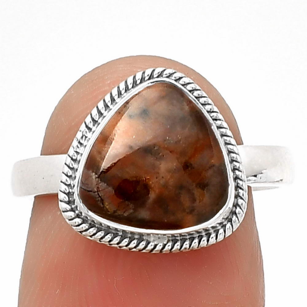 Natural Purple Cow Jasper Ring size-7 R-1009 SDR181281-0