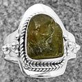Natural Rare Kornerupine Rough Ring size-8 R-1420 SDR210233-0