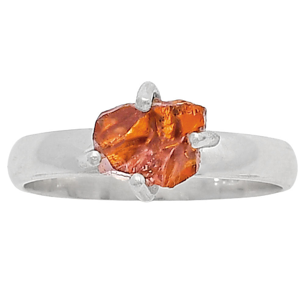 Natural Mandarin Citrine Rough Ring size-8 R-1052 SDR214937-0