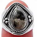 Llanite Blue Opal Crystal Sphere Ring size-7 R-1312 SDR221663-0